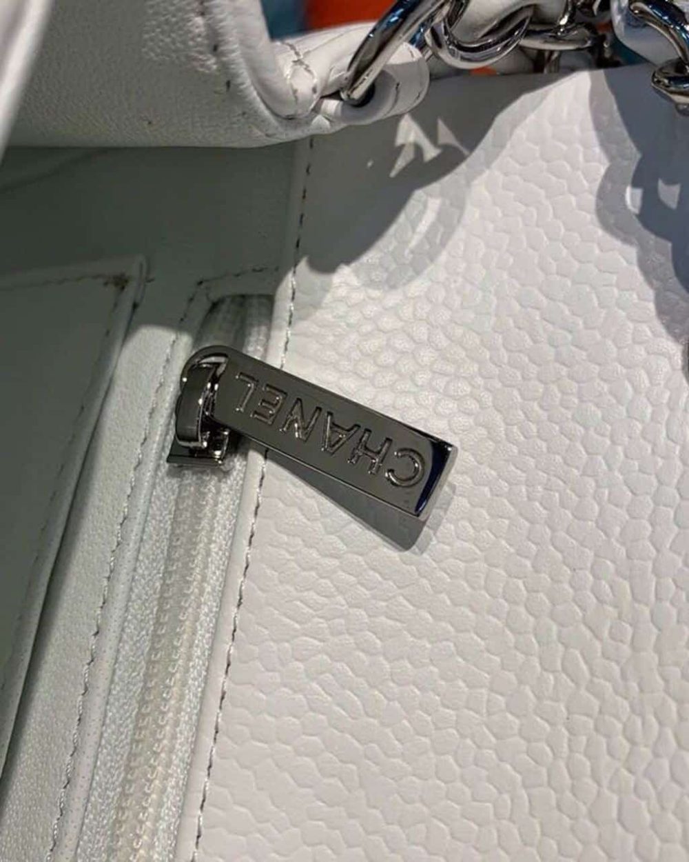 [REP 1:1] Chanel Small Classic Handbag Silver Hardware White For Women, Women's Bags, Shoulder And Crossbody Bags 7.8in/20cm A01113