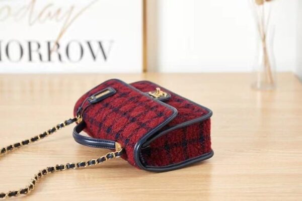 [REP 1:1] Chanel Small Flap Bag With Top Handle Red For Women 25cm / 9.8in