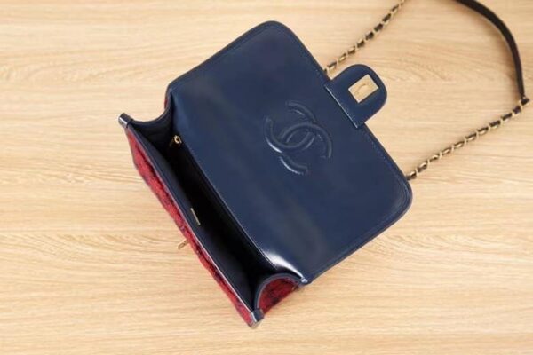 [REP 1:1] Chanel Small Flap Bag With Top Handle Red For Women 25cm / 9.8in
