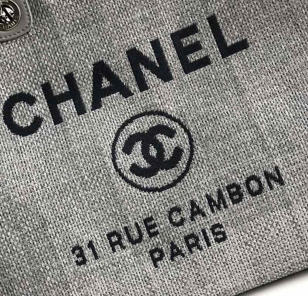 [REP 1:1] Chanel Small Shopping Bag Silver Hardware Grey For Women, Women's Handbags, Shoulder Bags 15.2in/39cm AS3257
