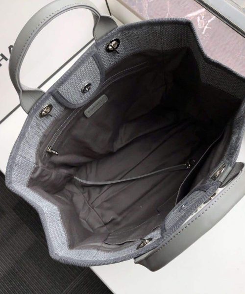 [REP 1:1] Chanel Small Shopping Bag Silver Hardware Grey For Women, Women's Handbags, Shoulder Bags 15.2in/39cm AS3257