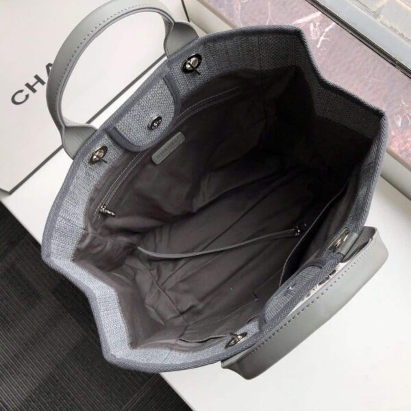 [REP 1:1] Chanel Small Shopping Bag Silver Hardware Grey For Women, Women's Handbags, Shoulder Bags 15.2in/39cm AS3257