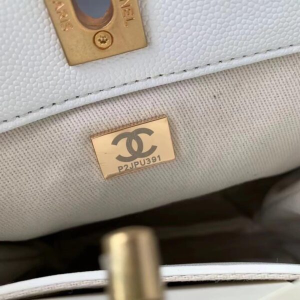 [REP 1:1] Chanel Small Shopping Bag White For Women, Women's Bags 9in/23cm