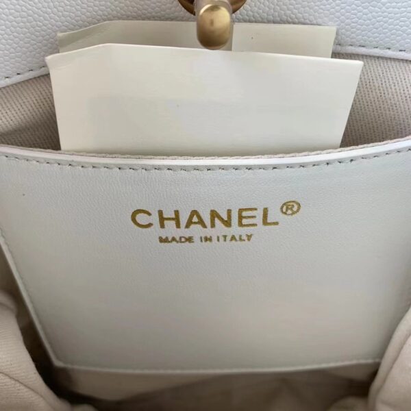 [REP 1:1] Chanel Small Shopping Bag White For Women, Women's Bags 9in/23cm