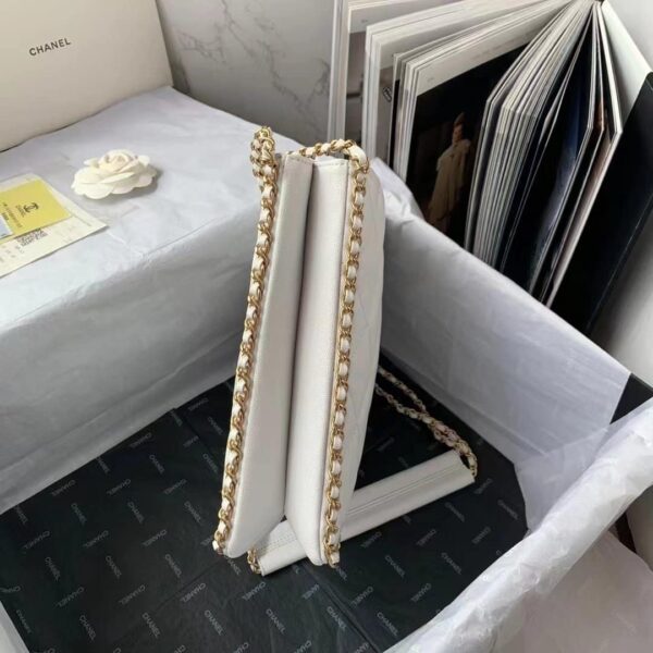 [REP 1:1] Chanel Small Shopping Bag White For Women, Women's Bags 9in/23cm