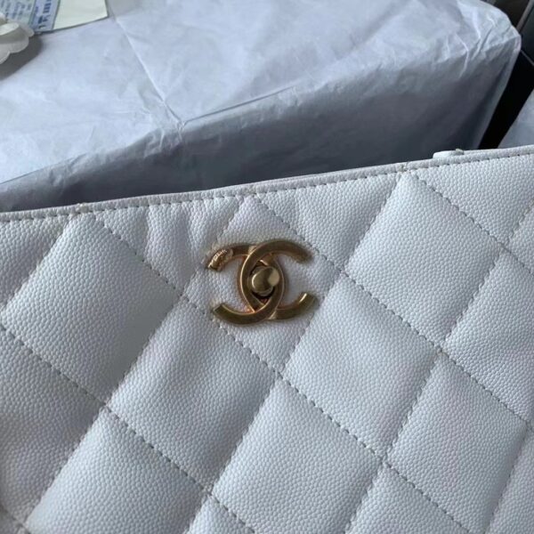 [REP 1:1] Chanel Small Shopping Bag White For Women, Women's Bags 9in/23cm