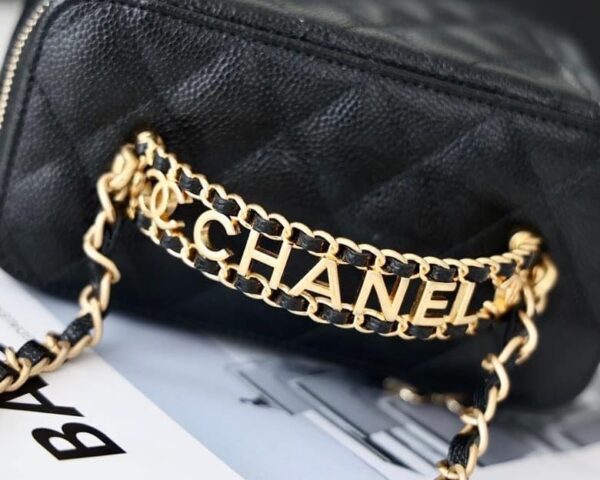 [REP 1:1] Chanel Small Vanity Case Black For Women 6.7in/17cm AS3171