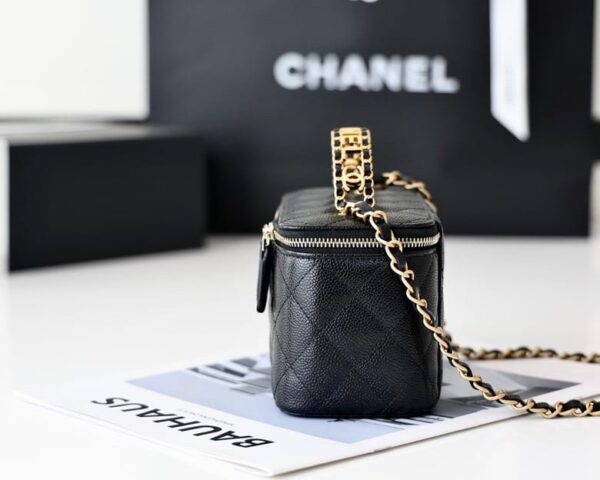 [REP 1:1] Chanel Small Vanity Case Black For Women 6.7in/17cm AS3171