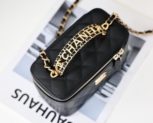 [REP 1:1] Chanel Small Vanity Case Black For Women 6.7in/17cm AS3171