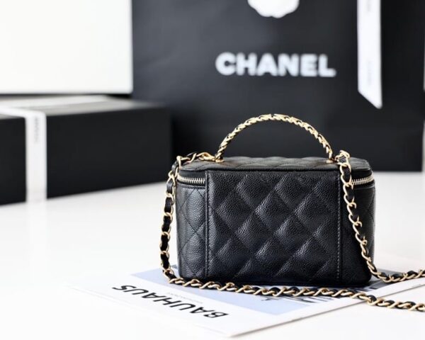 [REP 1:1] Chanel Small Vanity Case Black For Women 6.7in/17cm AS3171