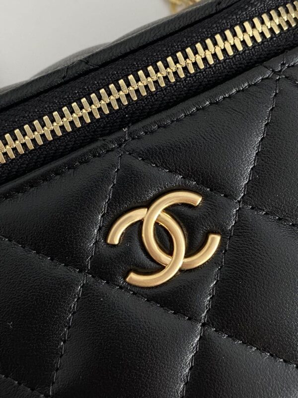 [REP 1:1] Chanel Small Vanity With Chain Black For Women, Women's Bags 4.3in/11cm