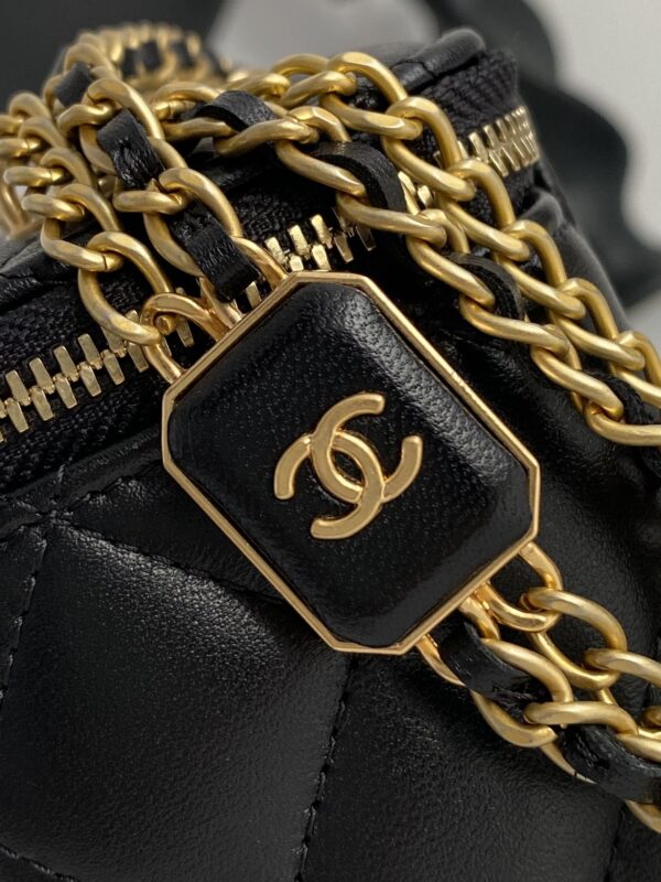 [REP 1:1] Chanel Small Vanity With Chain Black For Women, Women's Bags 4.3in/11cm