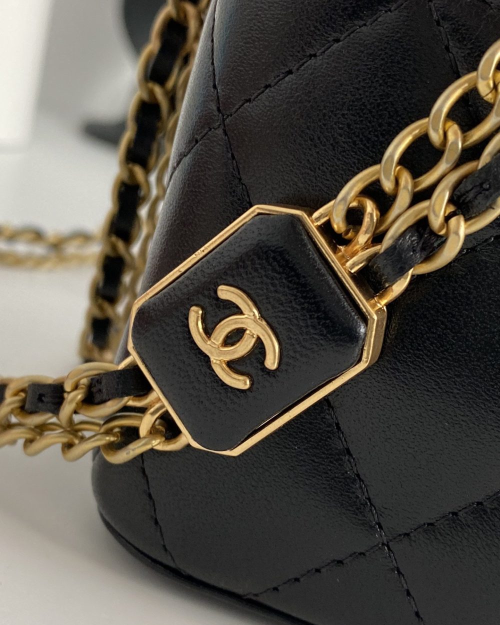 [REP 1:1] Chanel Small Vanity With Chain Black For Women, Women's Bags 4.3in/11cm