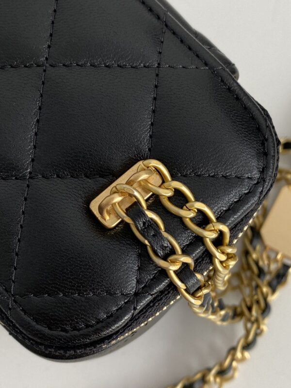 [REP 1:1] Chanel Small Vanity With Chain Black For Women, Women's Bags 4.3in/11cm