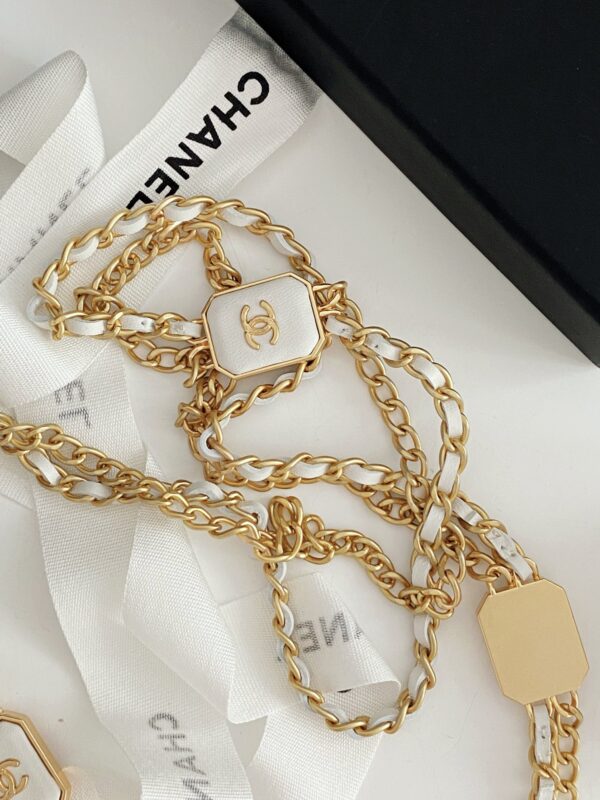 [REP 1:1] Chanel Small Vanity With Chain White For Women, Women's Bags 4.3in/11cm