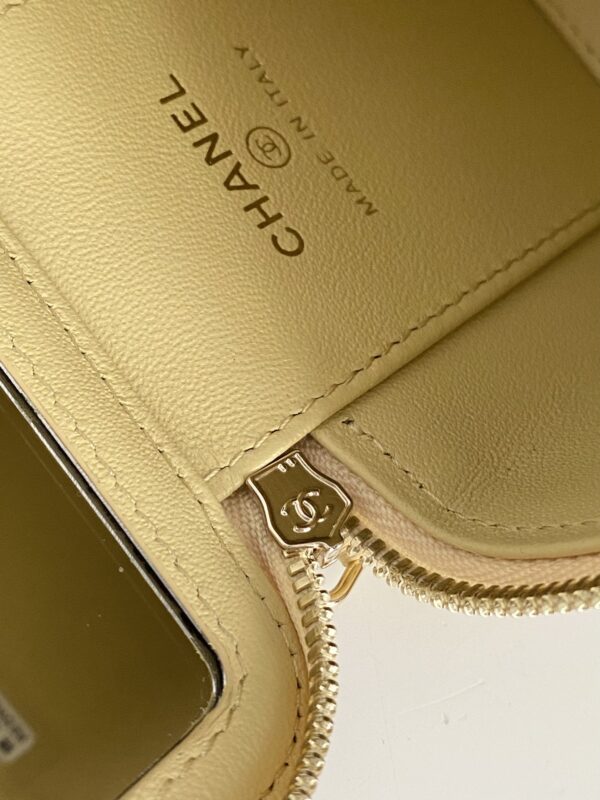 [REP 1:1] Chanel Small Vanity With Chain Yellow For Women, Women's Bags 4.3in/11cm