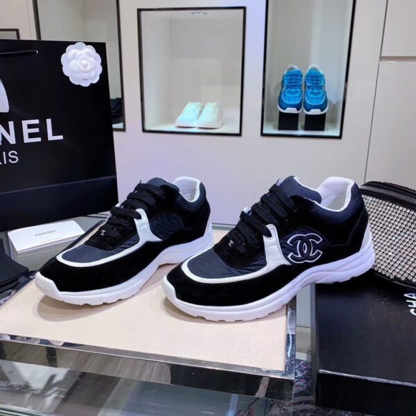 Chanel Sneakers Black/White For Women, Women's Shoes G34360