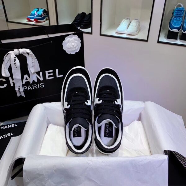 Chanel Sneakers Black/White For Women, Women's Shoes G34360