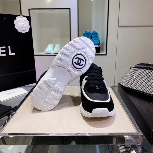 Chanel Sneakers Black/White For Women, Women's Shoes G34360