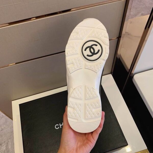 Chanel Sneakers Dark Green/Brown For Women, Women's Shoes G34360