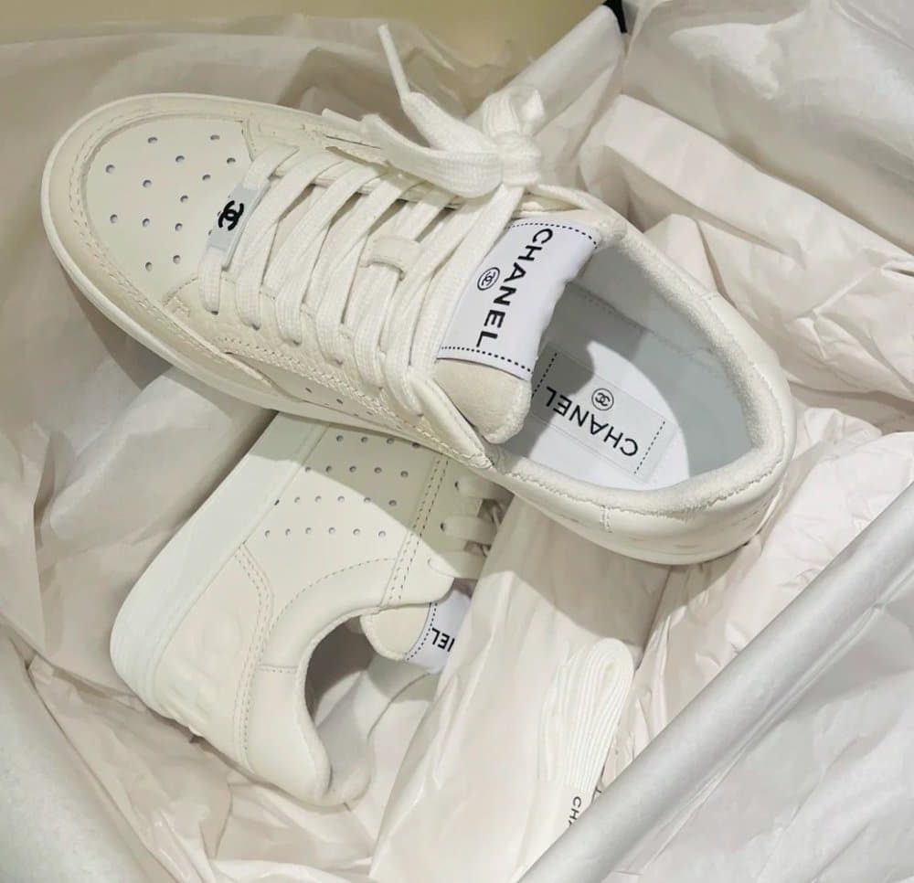 Chanel Sneakers White For Women, Women's Shoes 0.4in/1cm G39225