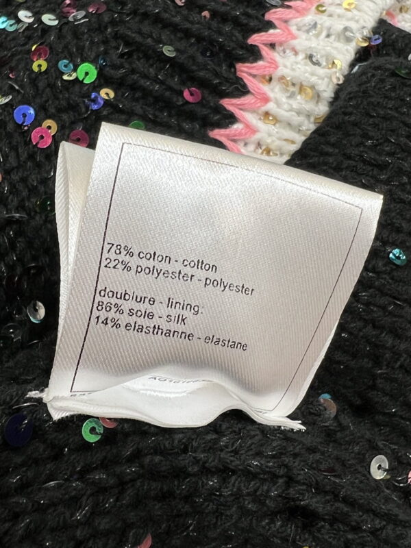Chanel Socquin 2 String Wool Dress Black For Women