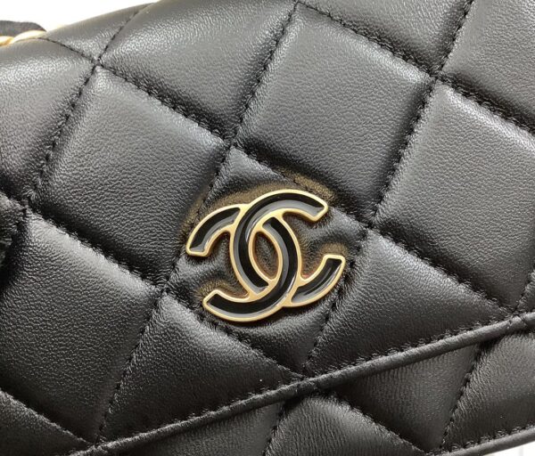 [REP 1:1] Chanel Spring And Summer 22C Black For Women, Women's Bags 6.1in/15.5cm