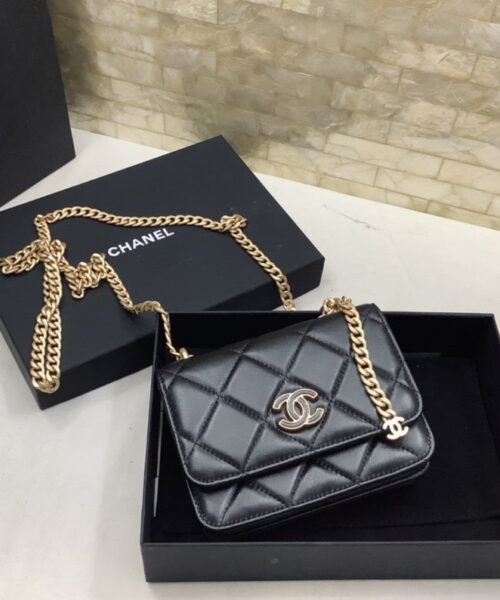 [REP 1:1] Chanel Spring And Summer 22C Black For Women, Women's Bags 6.1in/15.5cm