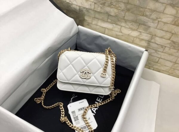[REP 1:1] Chanel Spring And Summer 22C White For Women, Women's Bags 6.1in/15.5cm