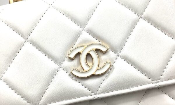 [REP 1:1] Chanel Spring And Summer 22C White For Women, Women's Bags 6.1in/15.5cm