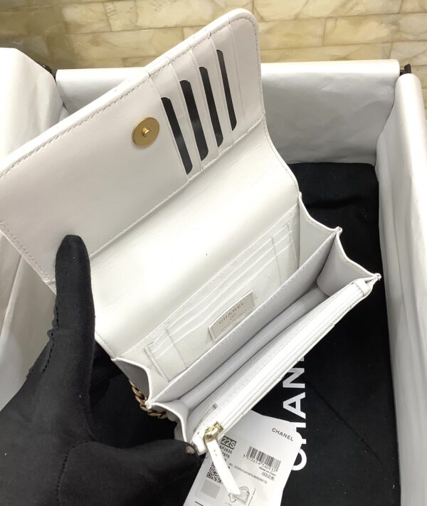 [REP 1:1] Chanel Spring And Summer 22C White For Women, Women's Bags 6.1in/15.5cm