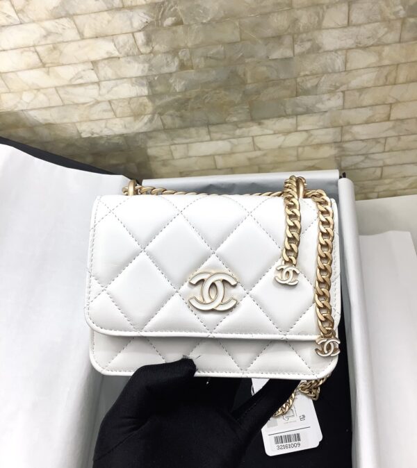 [REP 1:1] Chanel Spring And Summer 22C White For Women, Women's Bags 6.1in/15.5cm