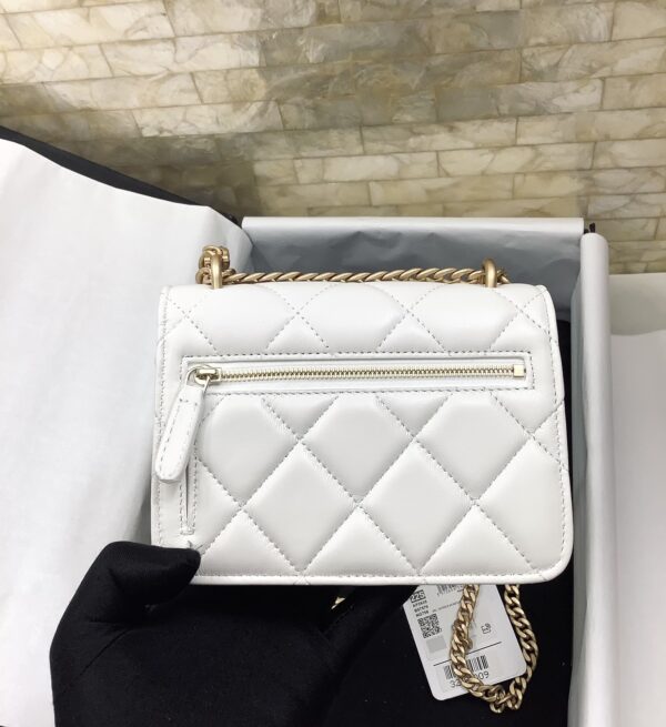 [REP 1:1] Chanel Spring And Summer 22C White For Women, Women's Bags 6.1in/15.5cm