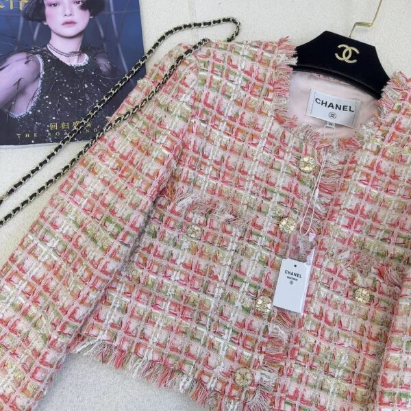 Chanel Tassels Jacket Pink For Women