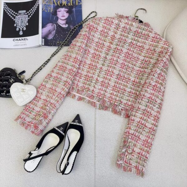 Chanel Tassels Jacket Pink For Women