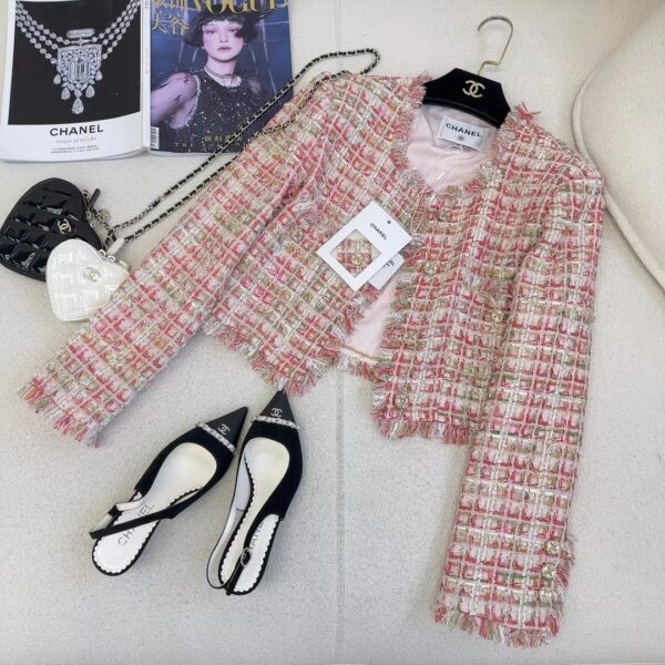 Chanel Tassels Jacket Pink For Women