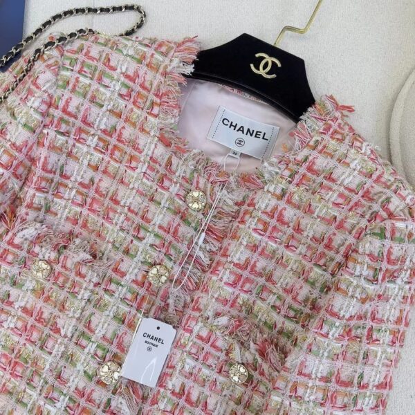 Chanel Tassels Jacket Pink For Women