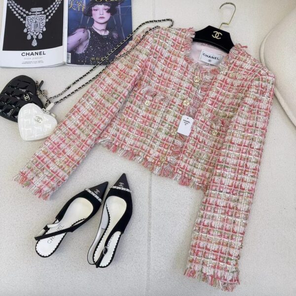 Chanel Tassels Jacket Pink For Women
