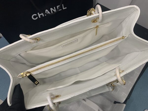 [REP 1:1] Chanel Tote Bag Spring Collection Gold Hardware White For Women 13in/33cm