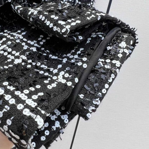 Chanel Tweed Armpit Dress Black For Women
