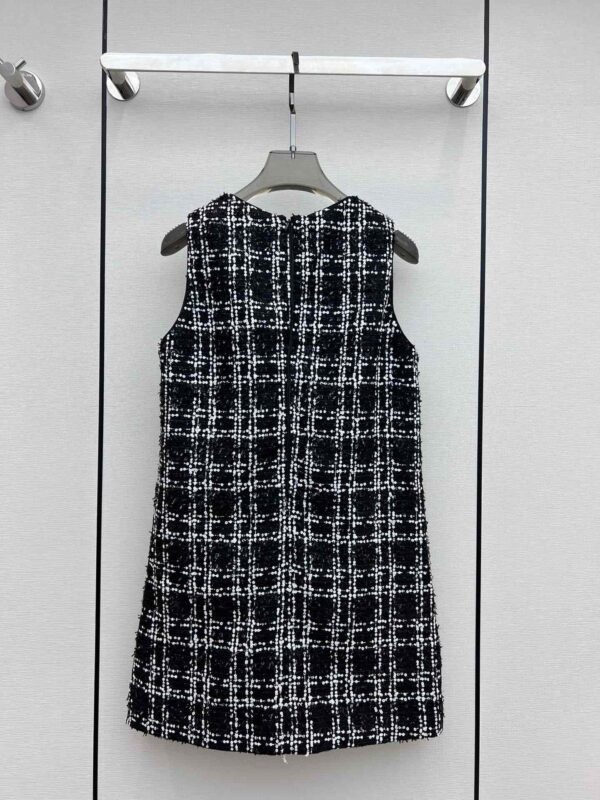 Chanel Tweed Armpit Dress Black For Women