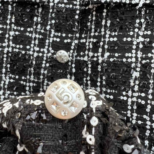 Chanel Tweed Armpit Dress Black For Women