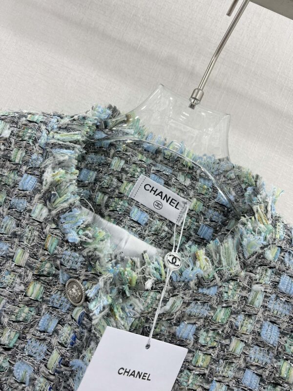 Chanel Tweed Croptop Jacket Multicolor For Women