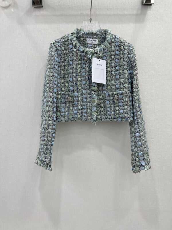Chanel Tweed Croptop Jacket Multicolor For Women