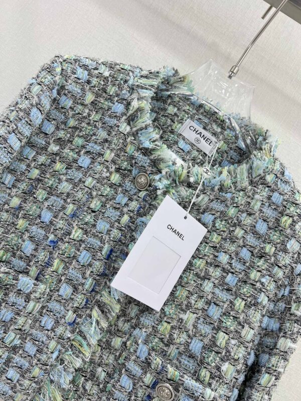 Chanel Tweed Croptop Jacket Multicolor For Women