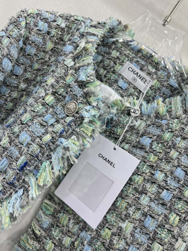Chanel Tweed Croptop Jacket Multicolor For Women