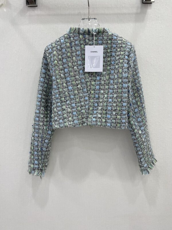 Chanel Tweed Croptop Jacket Multicolor For Women