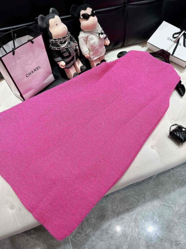 Chanel Tweed Dress Pink For Women