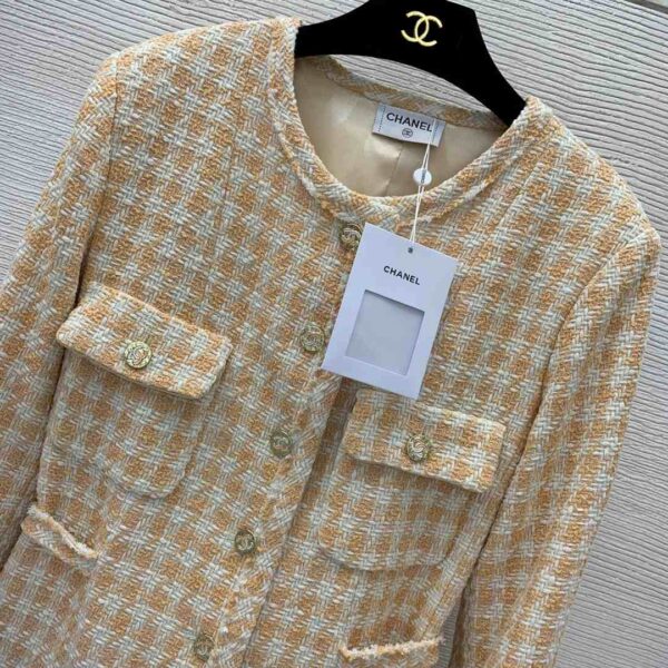Chanel Tweed Jacket Beige For Women  P74854 V66438 NN371