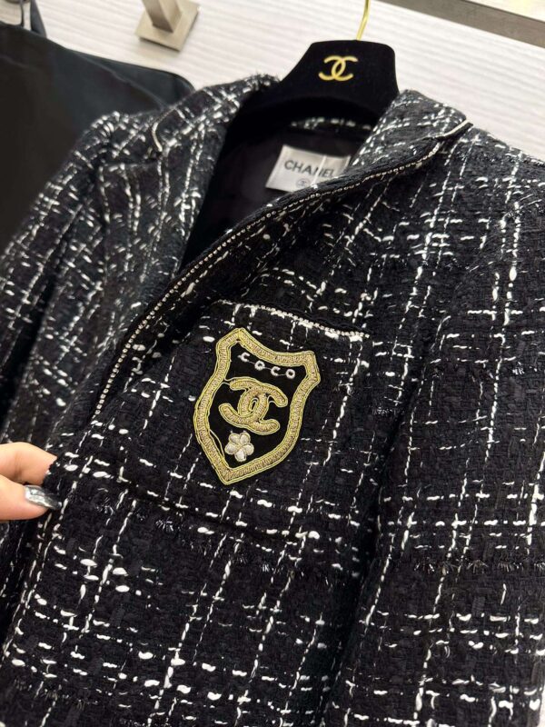 Chanel Tweed Jacket Black For Women